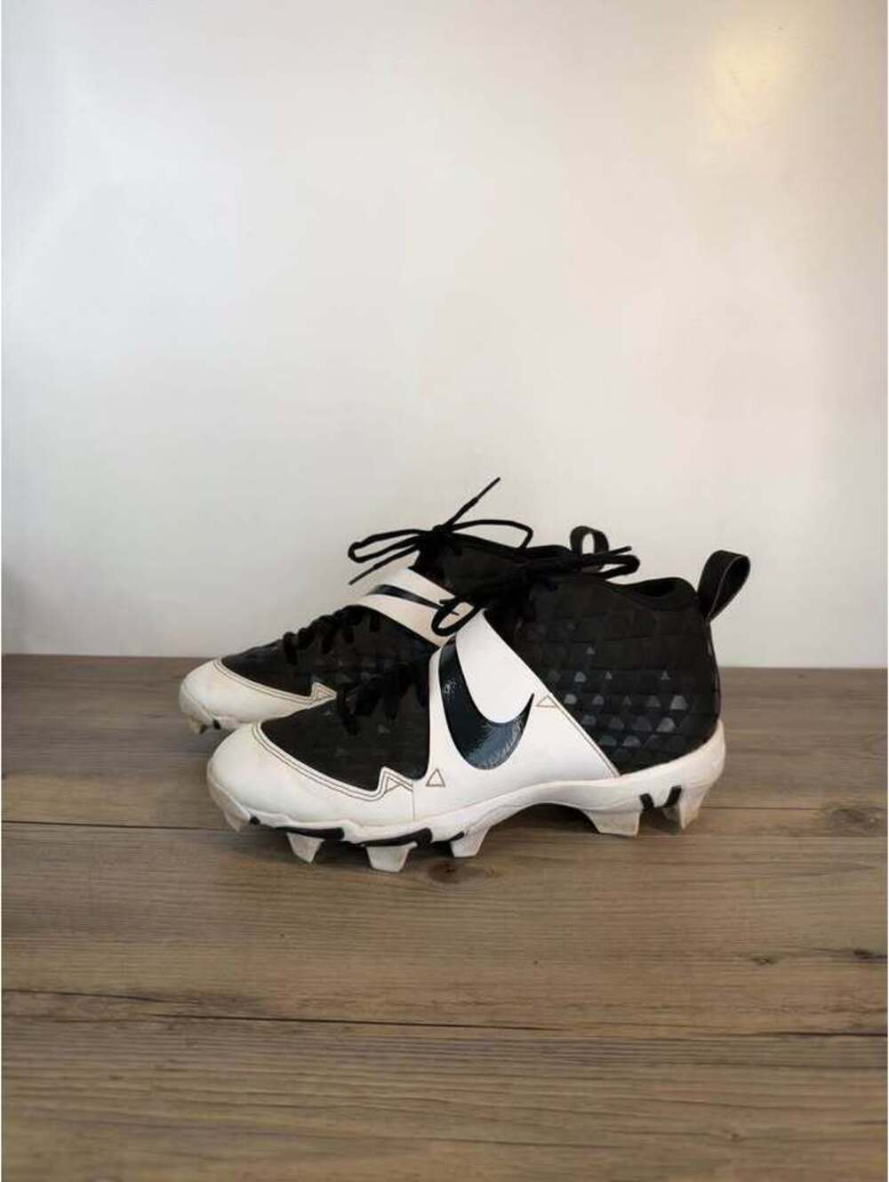 Nike Men’s Force Trout 6 Keystone Baseball Cleats Black White Size 8